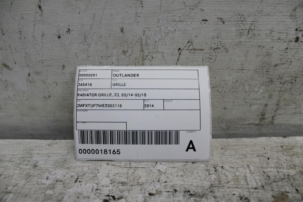 View Auto part Grille Mitsubishi Outlander 2014