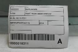 View Auto part Right Front Door Window Mitsubishi Outlander 2014