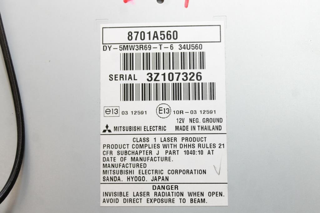 View Auto part Radio/Cd/Dvd/Sat/Tv Mitsubishi Outlander 2014