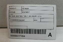 View Auto part Seatbelt/Stalk Jeep Patriot 2014