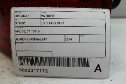 View Auto part Left Taillight Jeep Patriot 2014