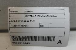View Auto part Left Front Window Reg/Motor Toyota Camry 2009