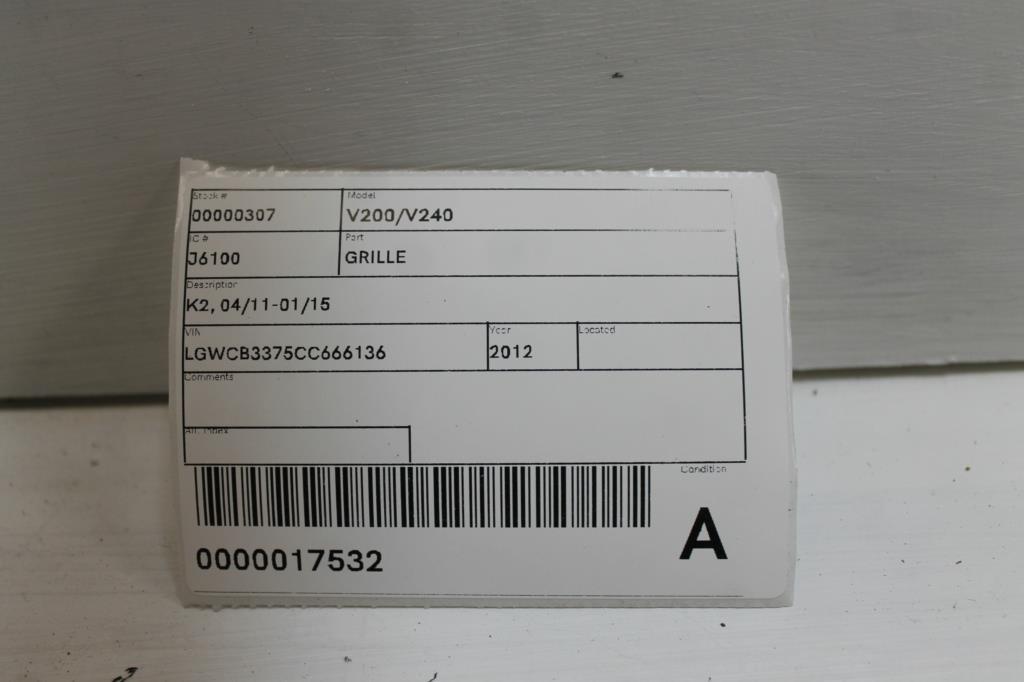 View Auto part Grille Great Wall V200/v240 2012