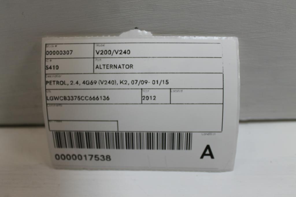 View Auto part Alternator Great Wall V200/v240 2012