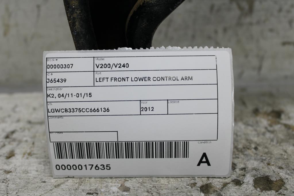 View Auto part Left Front Lower Control Arm Great Wall V200/v240 2012