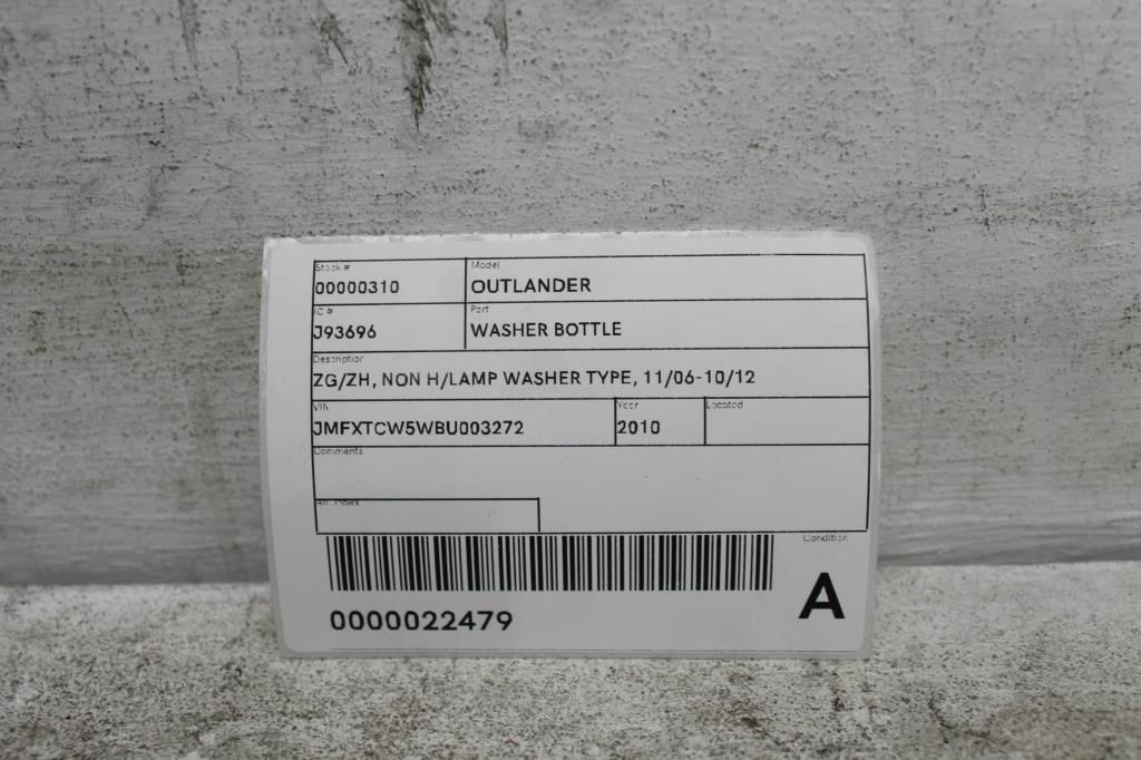 View Auto part Washer Bottle Mitsubishi Outlander 2010