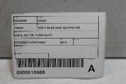 View Auto part Right Rear Wnd Reg/Motor Volkswagen Golf 2010