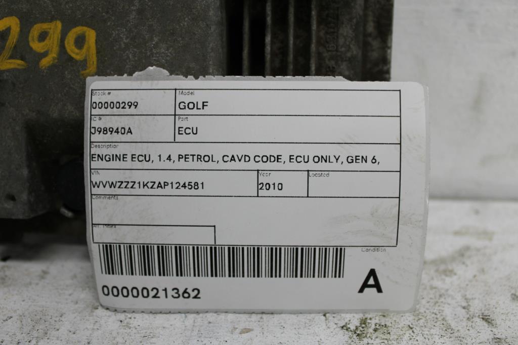 View Auto part Ecu Volkswagen Golf 2010