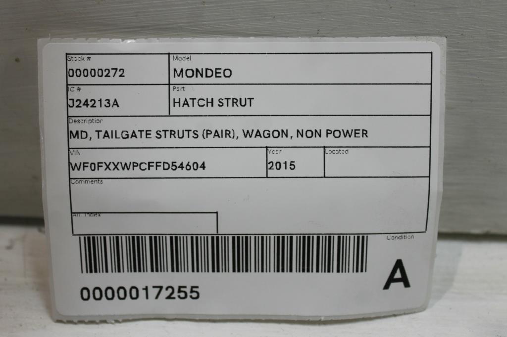 2015 Ford Mondeo Hatch Strut View Auto part Hatch Strut Ford Mondeo 2015