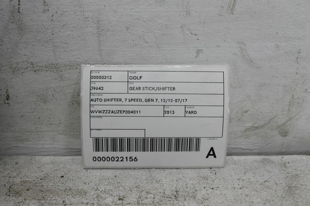 View Auto part Gear Stick/Shifter Volkswagen Golf 2013