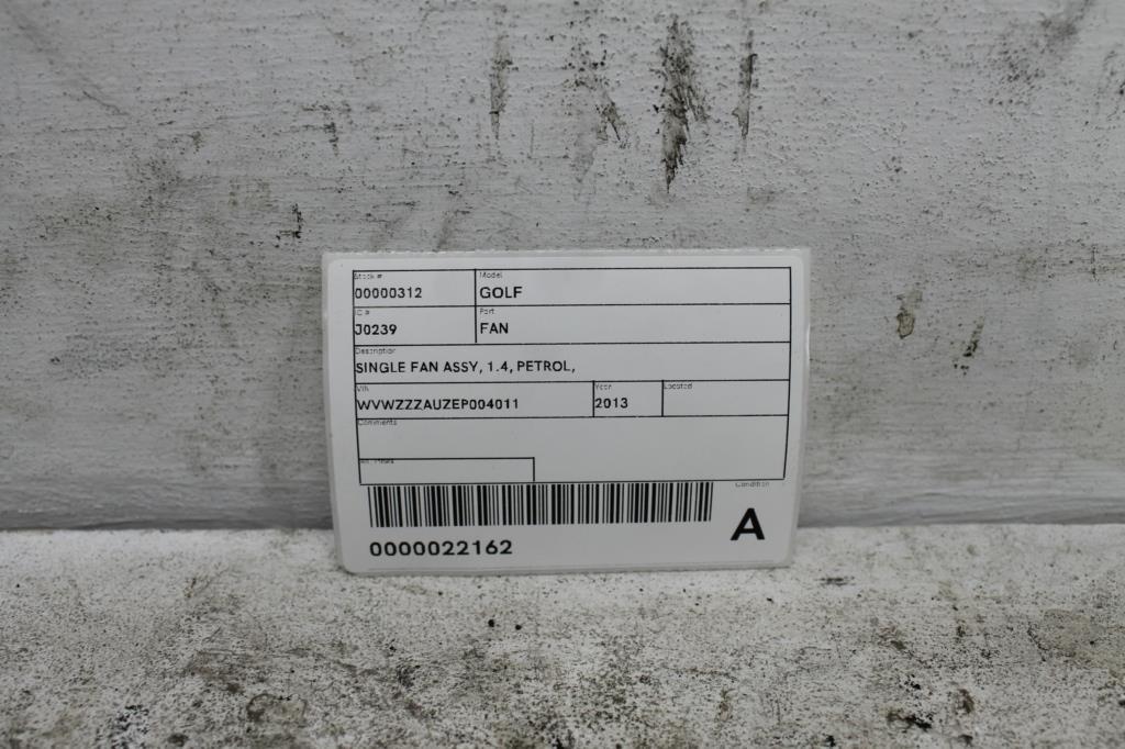 View Auto part Fan Volkswagen Golf 2013