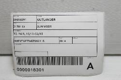 View Auto part Sunvisor Mitsubishi Outlander 2014