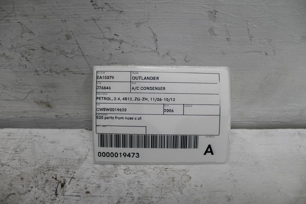 2006 Mitsubishi Outlander A/C Condenser View Auto part A/C Condenser Mitsubishi Outlander 2006