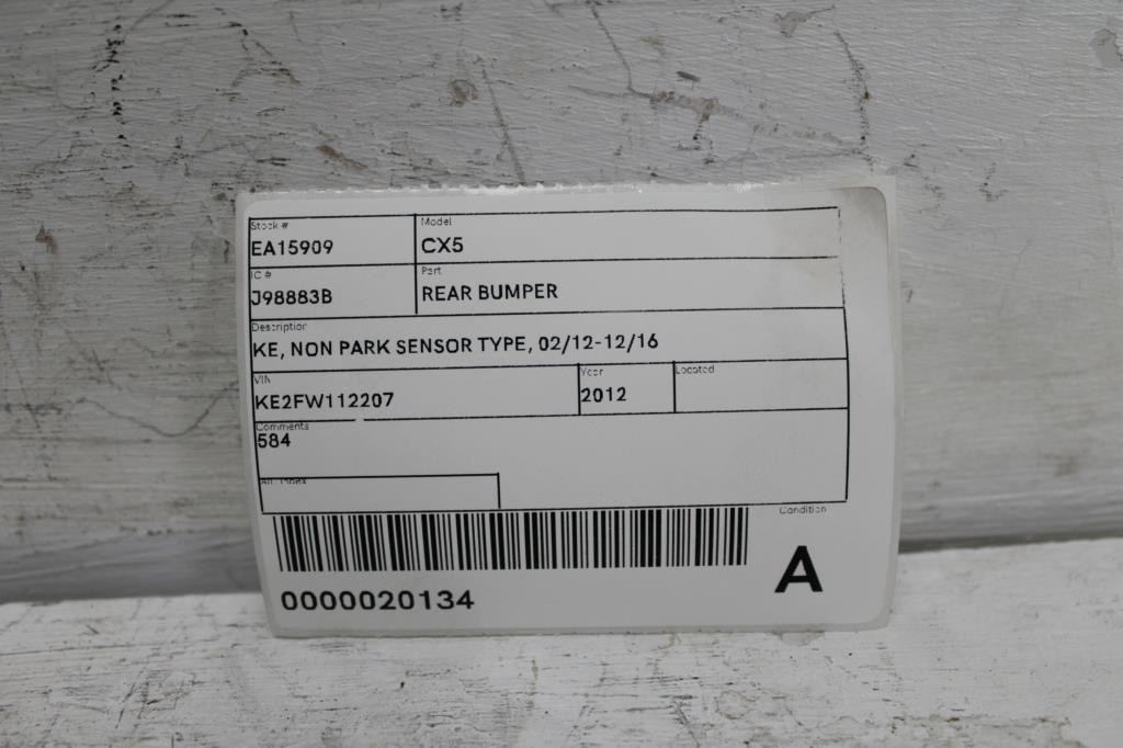 Rear Bumper Cx5 Mazda 2012