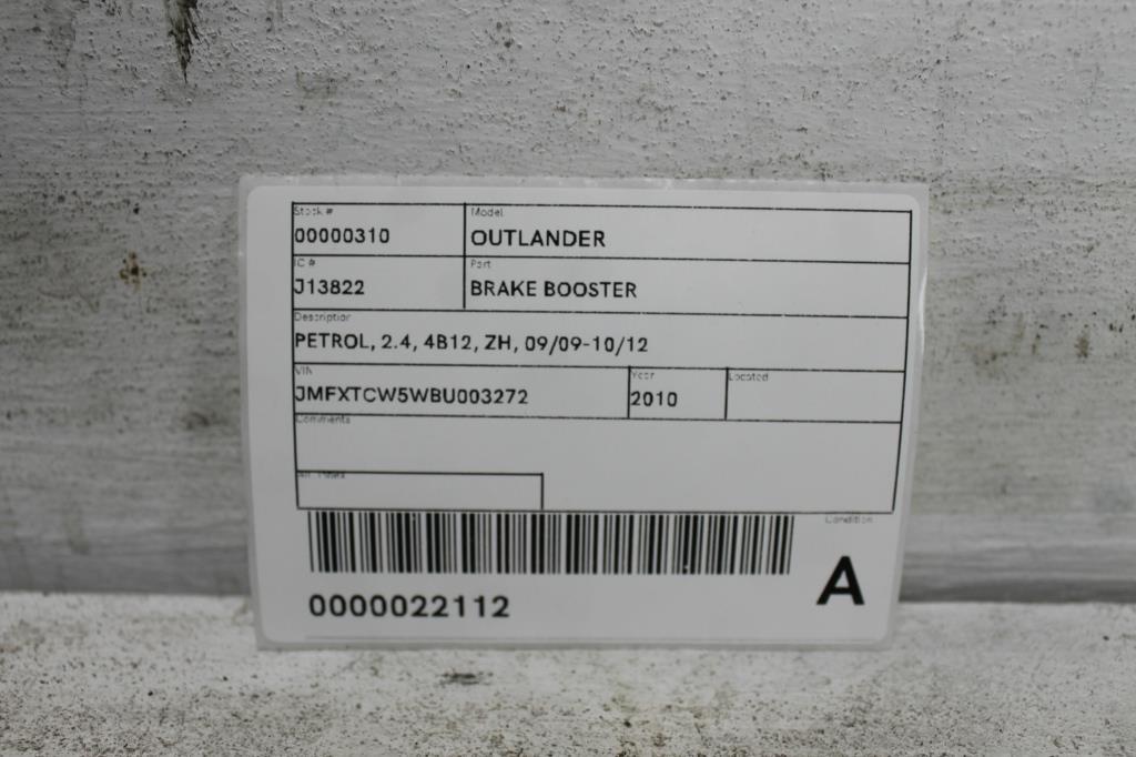 View Auto part Brake Booster Mitsubishi Outlander 2010
