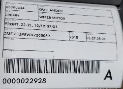 View Auto part Wiper Motor Mitsubishi Outlander 2018