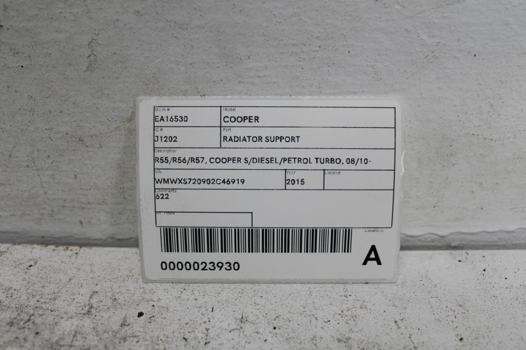 View Auto part Radiator Support Mini Cooper 2015