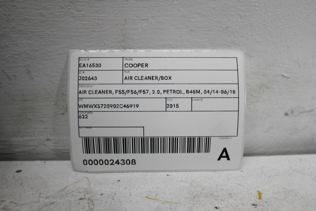 View Auto part Air Cleaner/Box Mini Cooper 2015