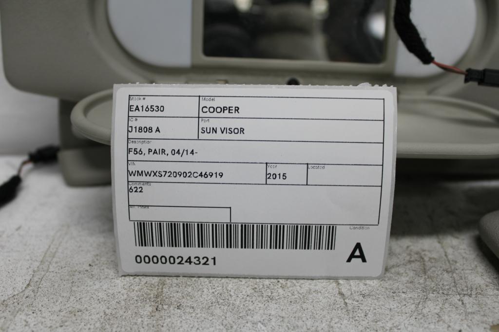 View Auto part Sunvisor Mini Cooper 2015
