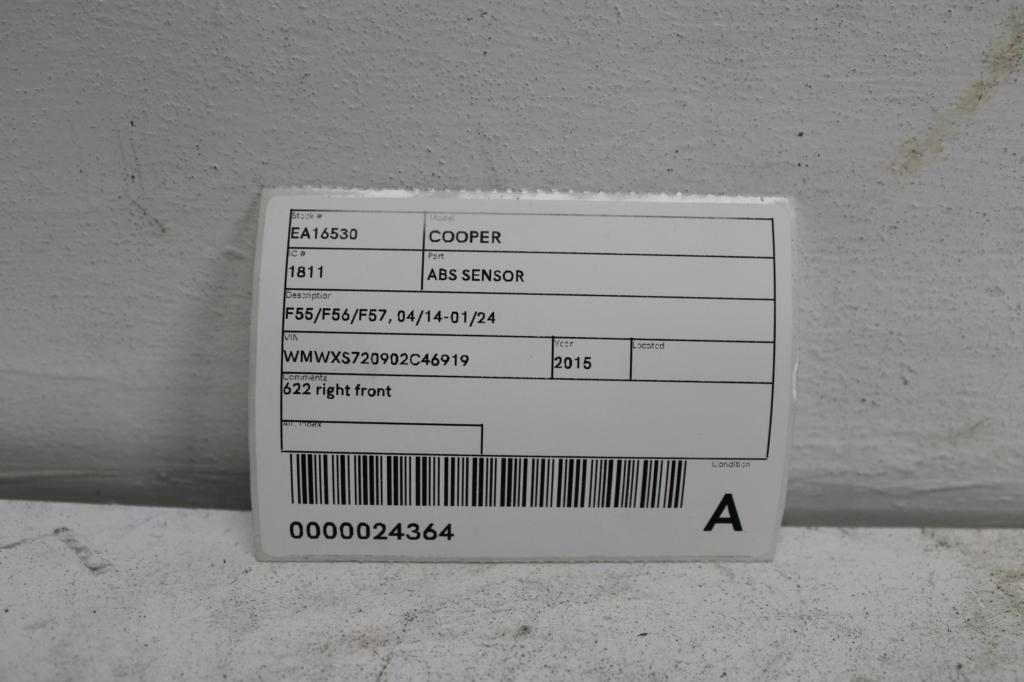 View Auto part Abs Sensor Mini Cooper 2015