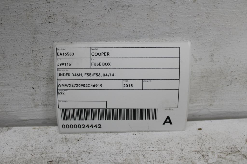 View Auto part Fuse Box Mini Cooper 2015