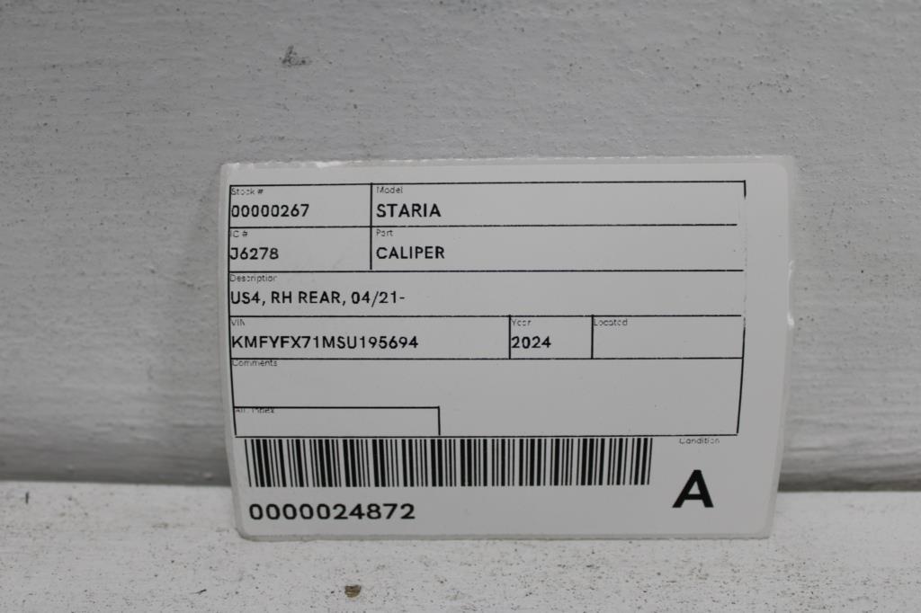 View Auto part Caliper Hyundai Staria 2024