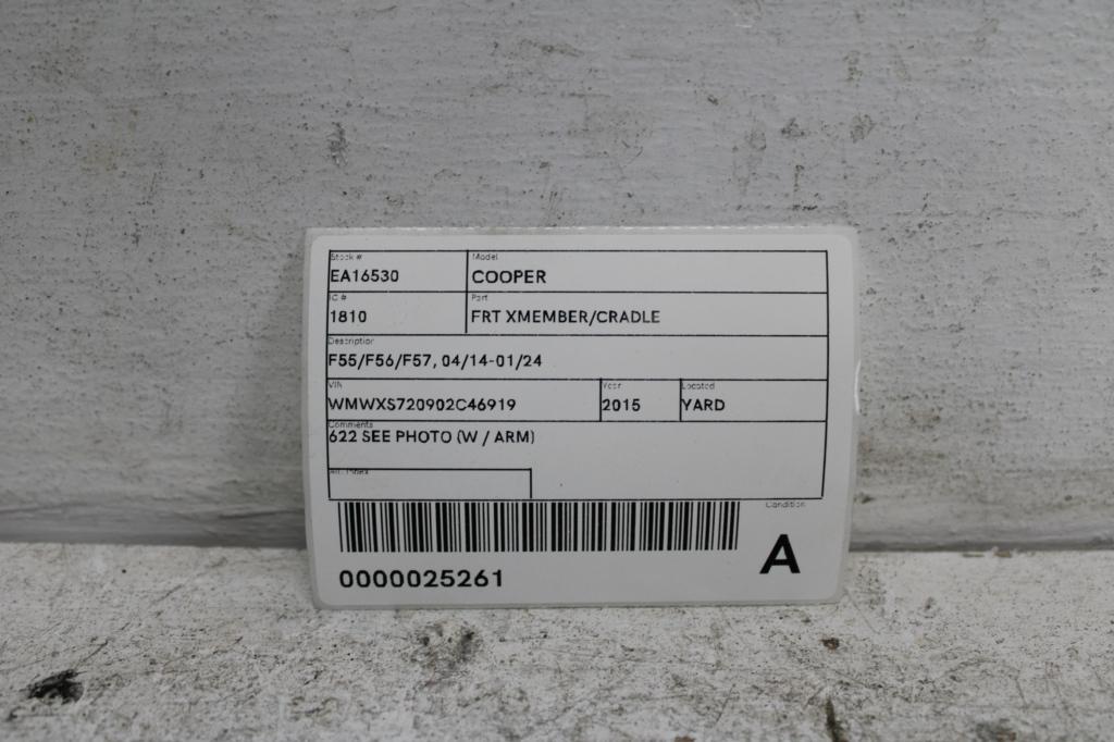 View Auto part Frt Xmember/Cradle Mini Cooper 2015