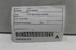 View Auto part Left Rear Door Window Mitsubishi Outlander 2014