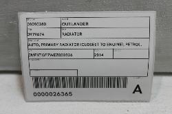 View Auto part Radiator Mitsubishi Outlander 2014