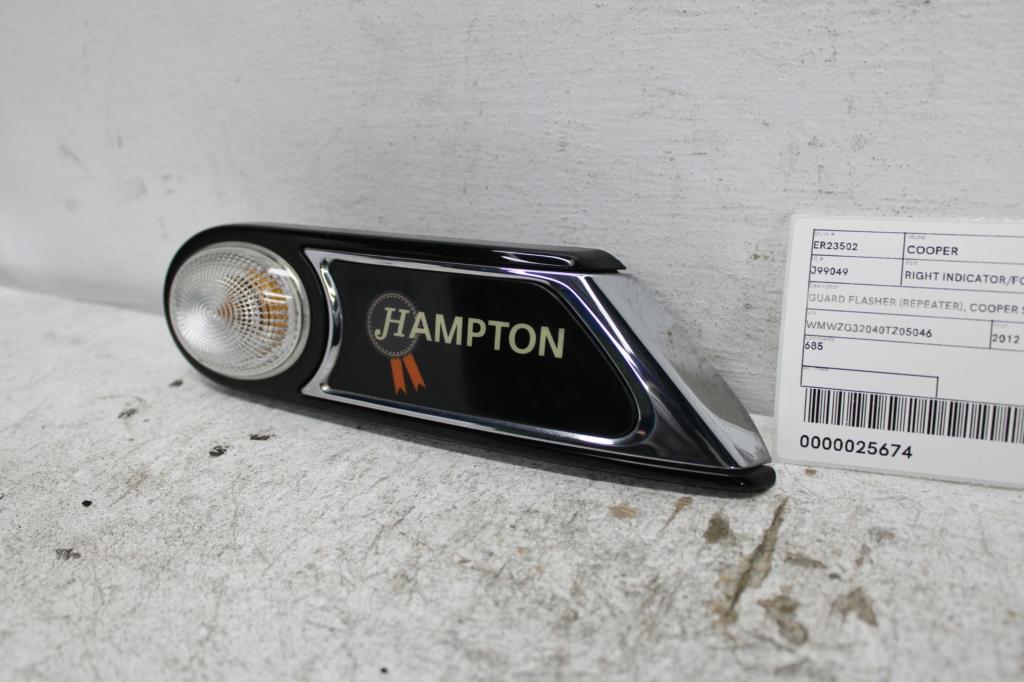 View Auto part Right Indicator/Fog/Side Mini Cooper 2012