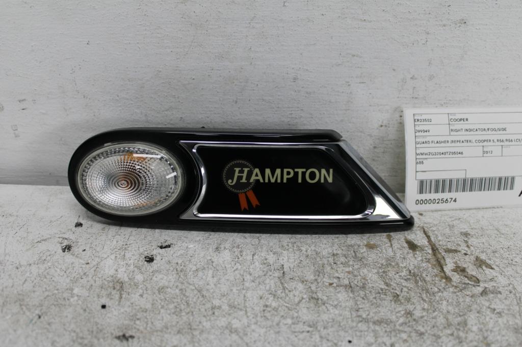 View Auto part Right Indicator/Fog/Side Mini Cooper 2012