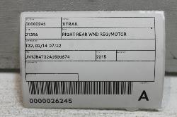 View Auto part Right Rear Wnd Reg/Motor Nissan Xtrail 2015