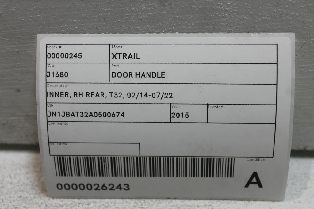 View Auto part Door Handle Nissan Xtrail 2015