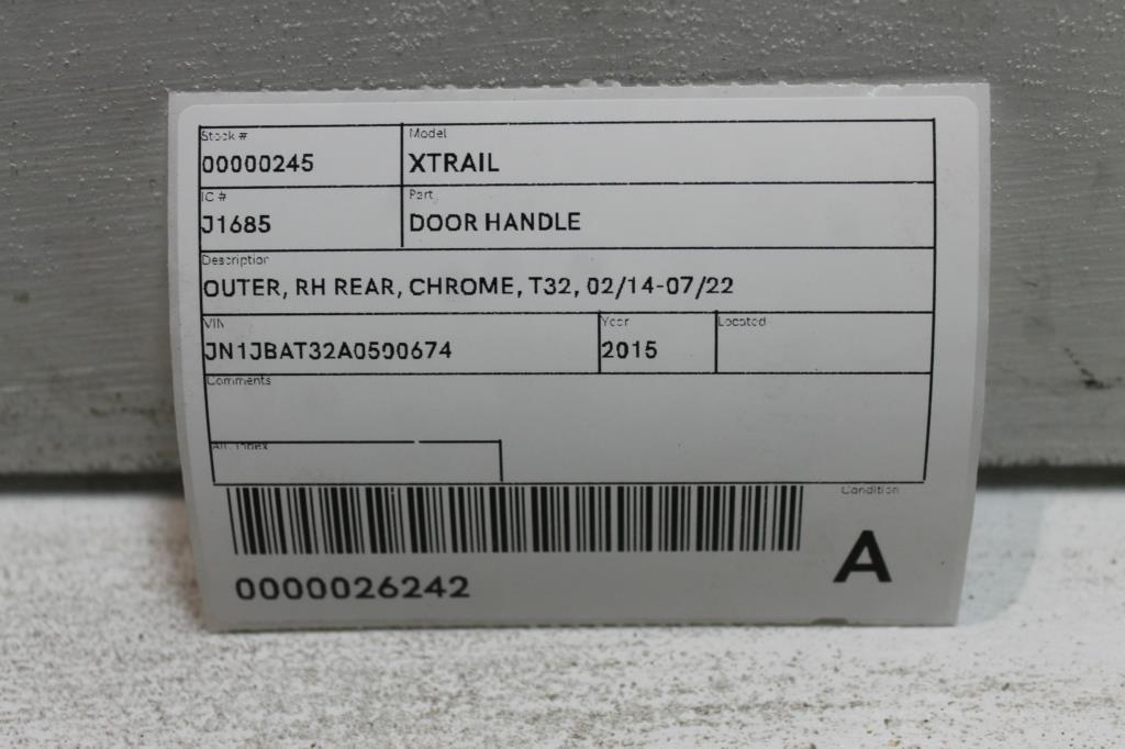 View Auto part Door Handle Nissan Xtrail 2015