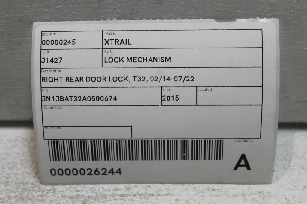 View Auto part Door/Boot/Gate Lock Nissan Xtrail 2015