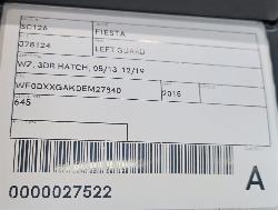 View Auto part Left Guard Ford Fiesta 2015