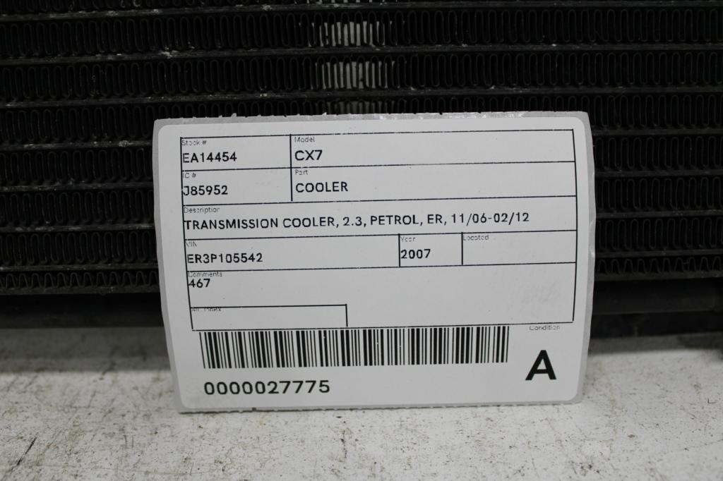 2007 Mazda Cx7 Cooler View Auto part Cooler Mazda Cx7 2007