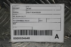 View Auto part Right Rear Door Sliding Volvo Xc60 2011