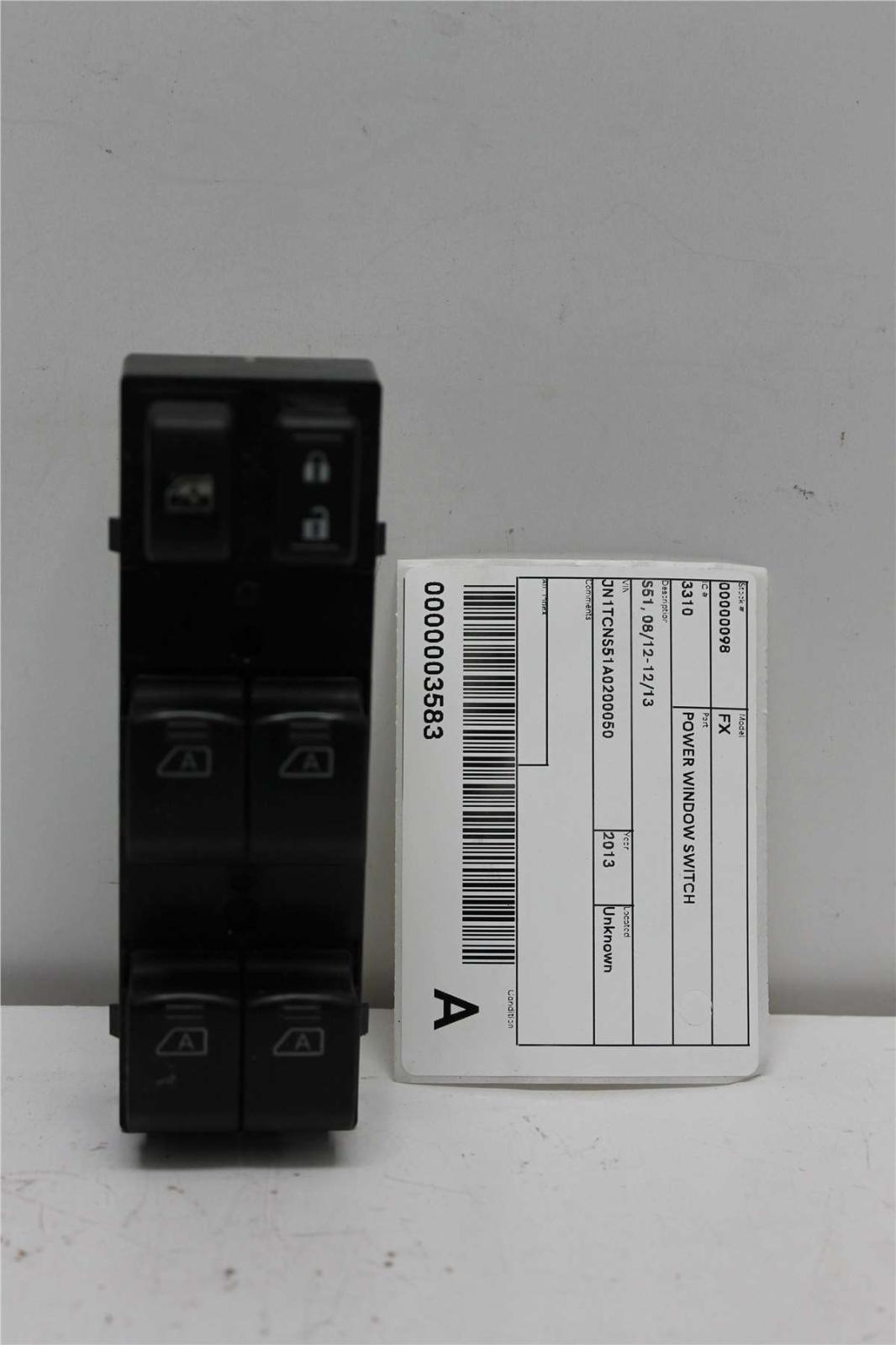 View Auto part Pwr Dr Wind Switch Infiniti Fx 2013