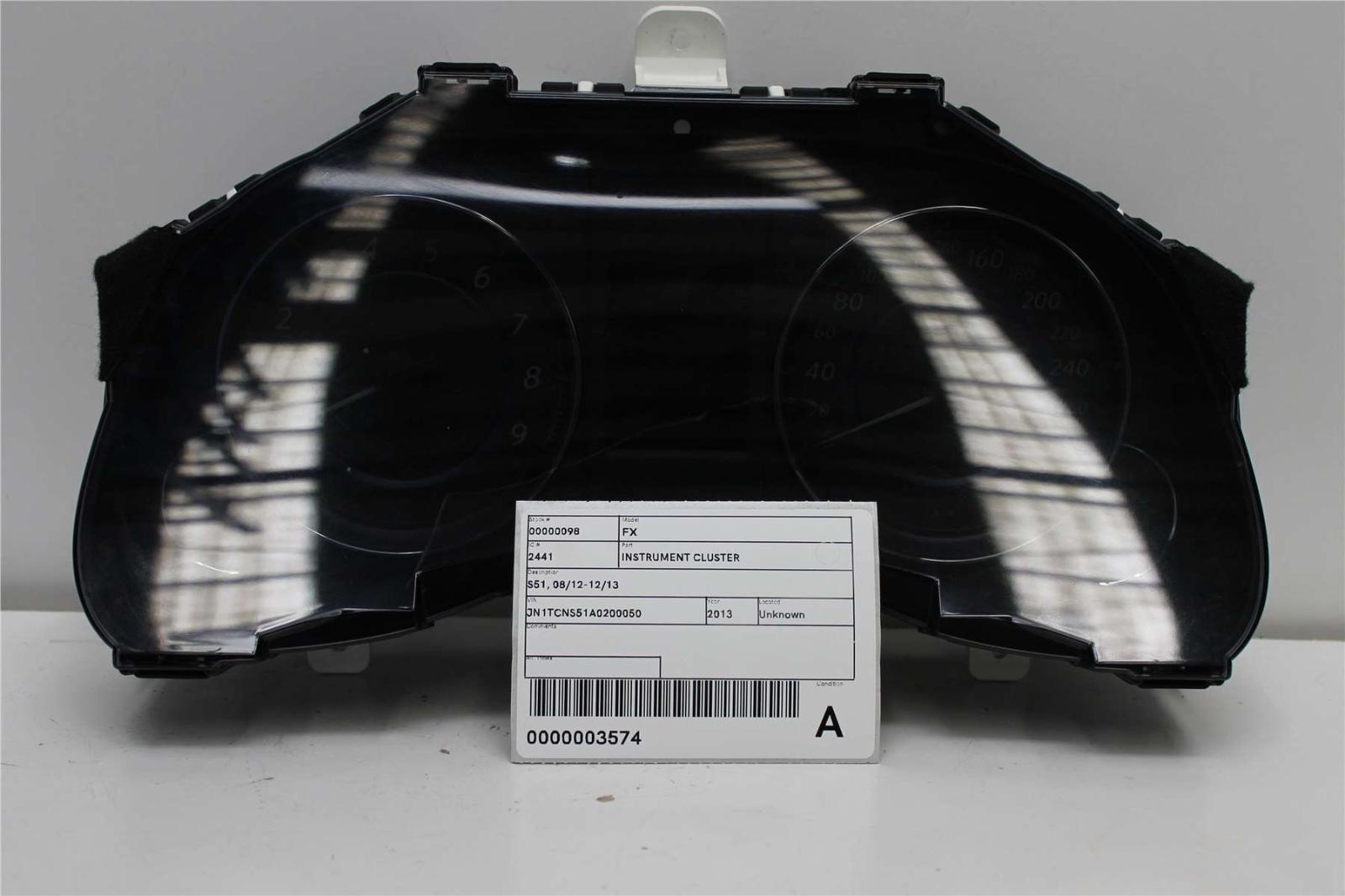 2013 Infiniti Fx Instrument Cluster View Auto part Instrument Cluster Infiniti Fx 2013