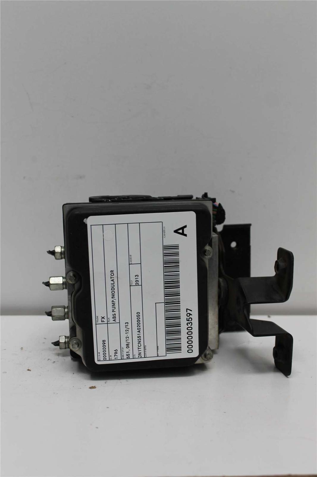2013 Infiniti Fx Abs Pump/Modulator View Auto part Abs Pump/Modulator Infiniti Fx 2013